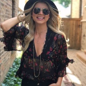 Free People Sheer Top